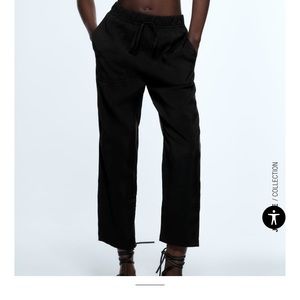 Black Flowy Zara Pants